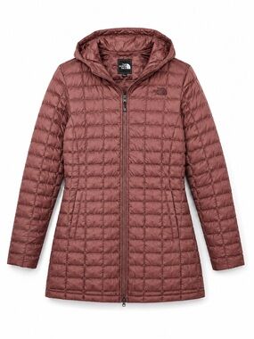 The North Face Womens Small ThermoBall Eco Parka Jacket Hooded Quilted